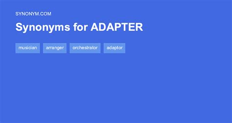 synonyme adapter|Adapter synonyms